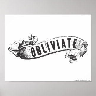 Póster Hechizo de Harry Potter | Obliviate