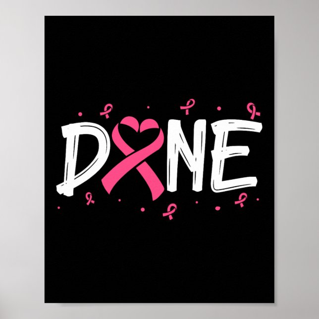 Póster Hecho El Último Día De Radiación Chemo Cáncer De M (Frente)