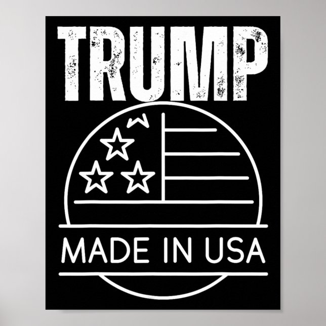 Póster Hecho En EE. UU. Por Trump (Frente)
