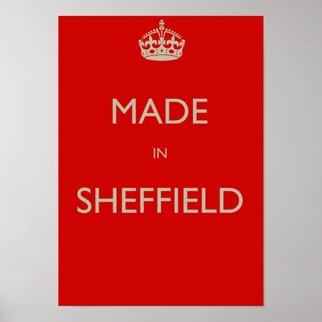 Póster Hecho en Sheffield (Frente)