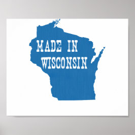 Póster Hecho en Wisconsin