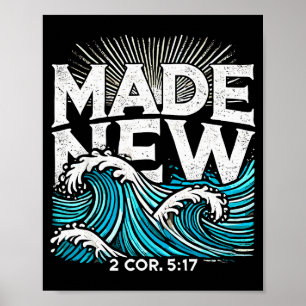 Póster Hecho nuevo bautizado Bautismo