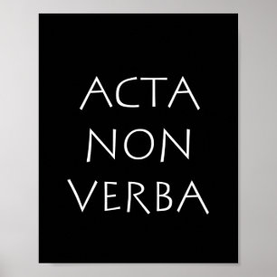 Póster Hechos, no palabras