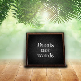 Póster Hechos no palabras poster de estímulo al carbón ve