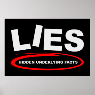 Póster Hechos subyacentes ocultos