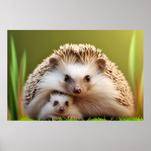 Póster Hedgehog Animal Wild Beauty Freedom Wilderness Art