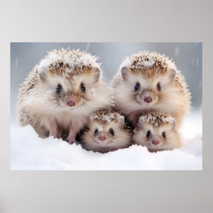 Póster Hedgehog Animal Wild Beauty Freedom Wilderness Art