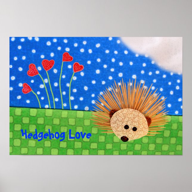 Póster Hedgehog Hearts! (Frente)