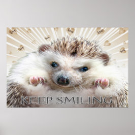 PÓSTER HEDGEHOG MANTENER POSTER SONRIENTE