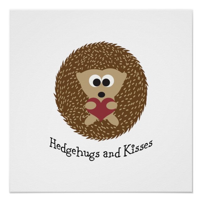 Póster Hedgehugs and Kisses Hedgehog (Anverso)