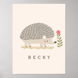 Póster Hedgie Feliz 
