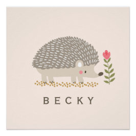Póster Hedgie Feliz