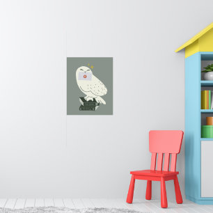 Póster Hedwig con carta Dibujo caprichoso