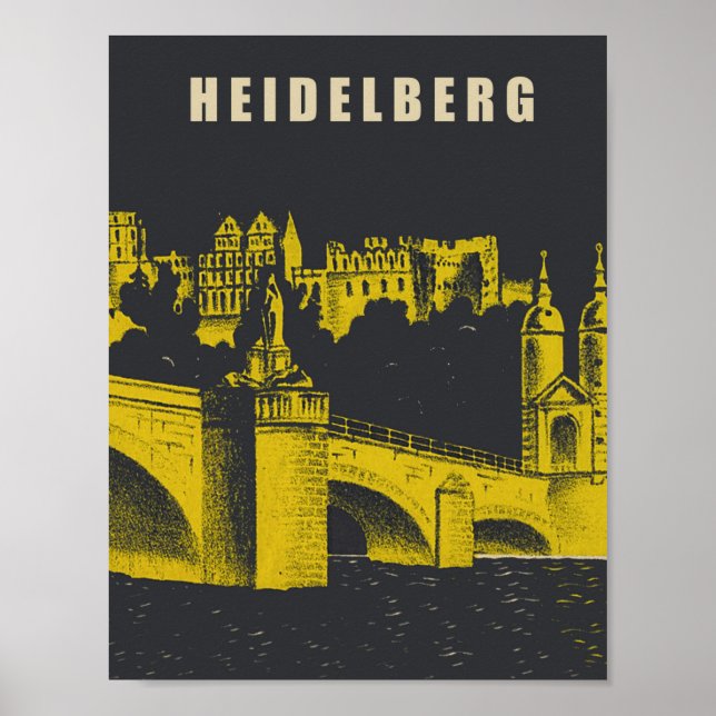 Póster Heidelberg, Alemania (Frente)