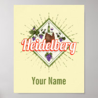 Heidelberg am Neckar Alemania Retro Vintage