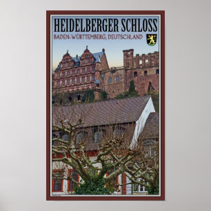 Póster Heidelberg - castillo de debajo