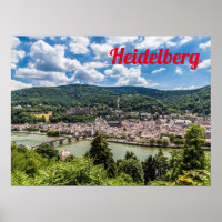 Heidelberg Neckar Panorama Alemania