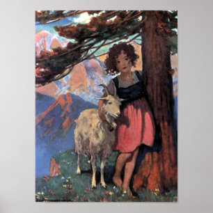 Póster Heidi por Jessie Willcox Smith Print