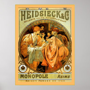 Póster Heidsieck and Co. Vintage Champagne Ad