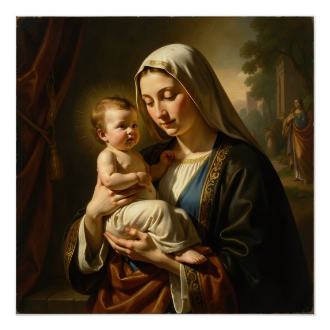 Póster Heilige Mutter Gottes – Göttliche Liebe & Schutz´5 (Anverso)