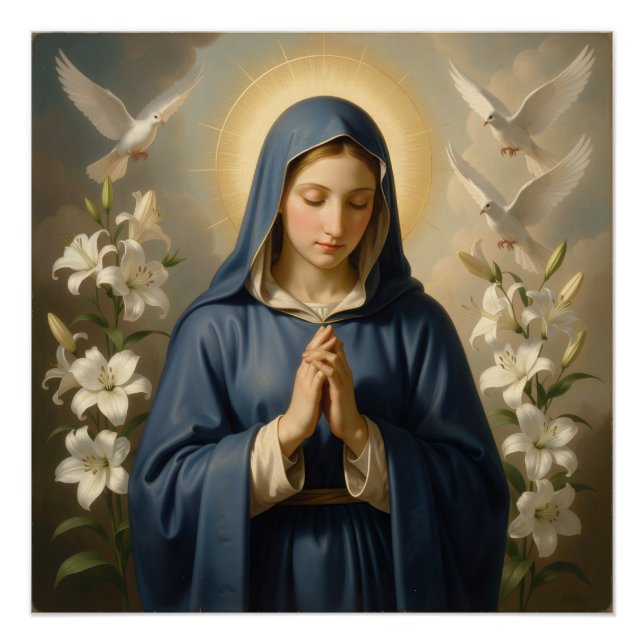 Póster Heilige Mutter Gottes – Göttliche Liebe & Schutz´7 (Anverso)