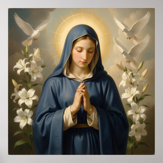 Póster Heilige Mutter Gottes – Göttliche Liebe & Schutz´7 (Frente)