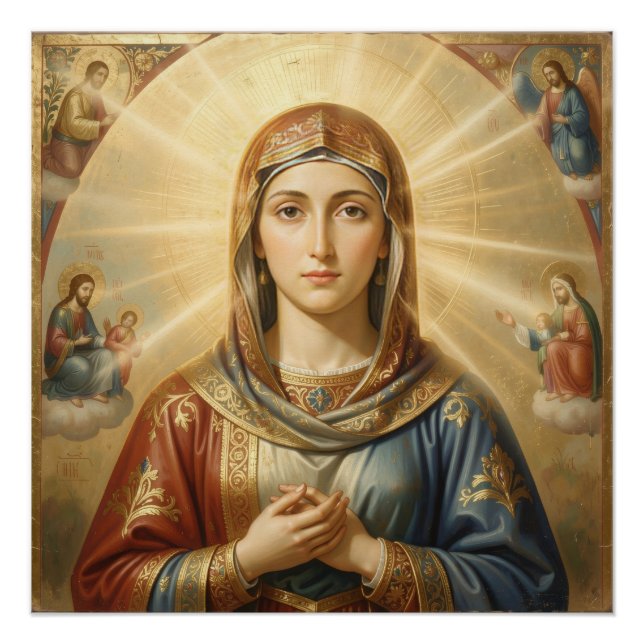 Póster Heilige Mutter Gottes – Göttliche Liebe & Schutz´8 (Anverso)