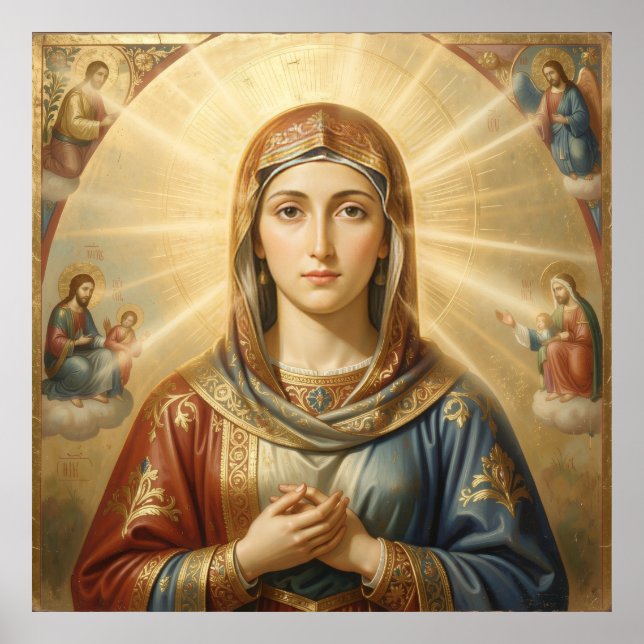 Póster Heilige Mutter Gottes – Göttliche Liebe & Schutz´8 (Frente)