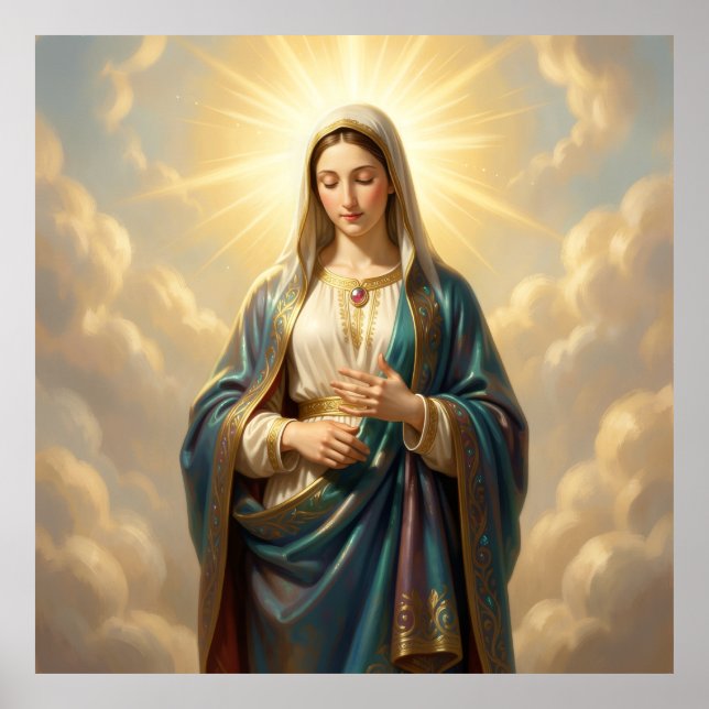 Póster Heilige Mutter Gottes – Göttliche Liebe & Schutz´9 (Frente)