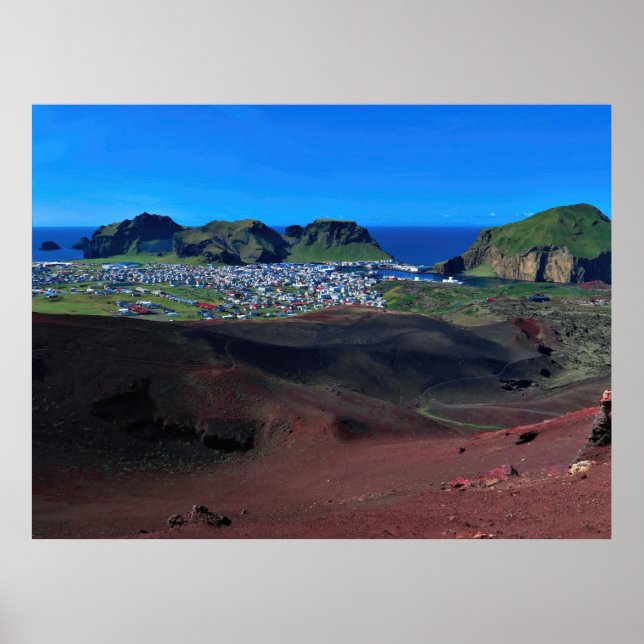 Póster Heimaey de Eldfall (Frente)