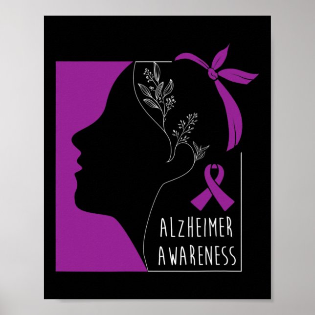 Póster Heimerheimer Awareness Heimerheimer Para Las Mujer (Frente)