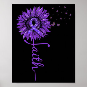 Póster Heimerheimer Faith Sunflower Morado Heimerheimer