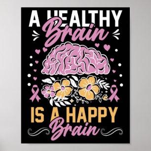 Póster Heimerheimer Lesiones Cerebrales Diseño Purple Hei