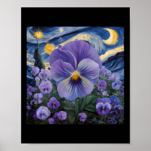 Póster Heimerheimer Pansy Morple Floral Dementia Heimerhe