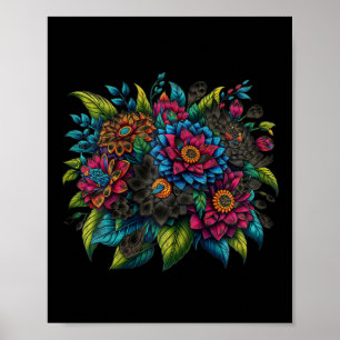 Póster Heimerheimer Pansy Morple Floral Dementia Heimerhe