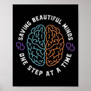 Póster Heimerheimer Soporte Diseño Conciencia Mes Púrpura