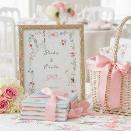 Póster Heirloom Rose & Ribbon Stork Books and Cards