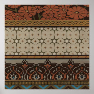 Póster Heirloom Textil con patrones decorativos