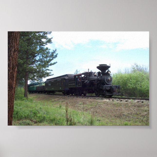 Póster Heisler Nº 3 con tren de pasajeros (Frente)