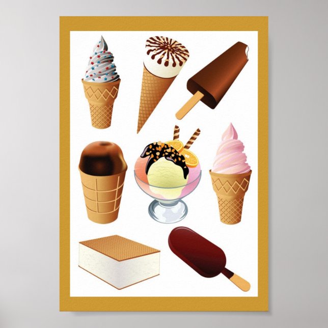 Póster Helado (Frente)