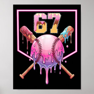 Póster Helado Bysebyll Goteo Número 67 Jugador Cumpleaños