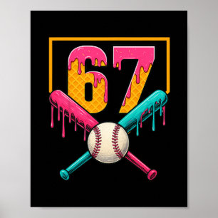 Póster Helado Bysebyll Goteo Número 67 Jugador Cumpleaños