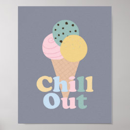 Póster Helado Chill Out