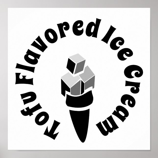Póster Helado con sabor tofu (Frente)