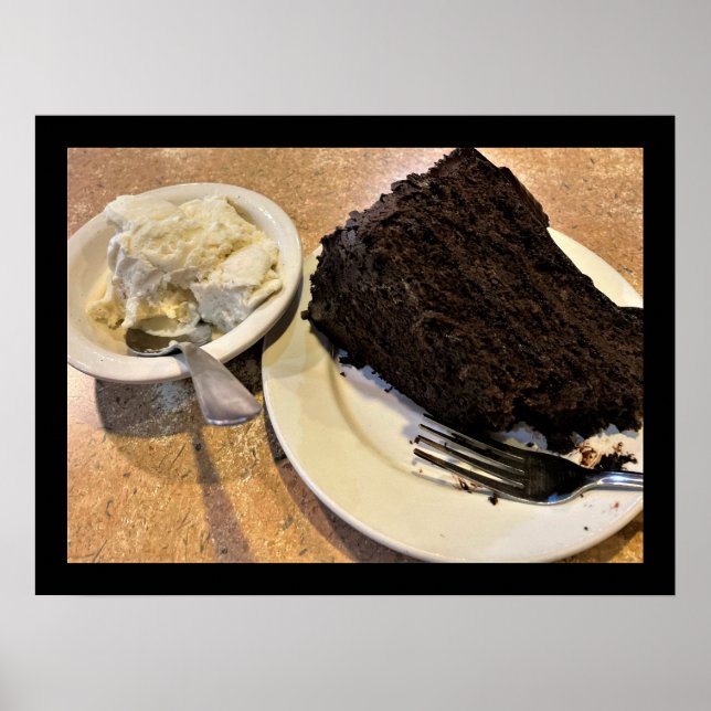 Póster Helado crema y Poster de pasteles (Frente)