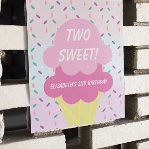 Póster Helado Cumpleaños 2