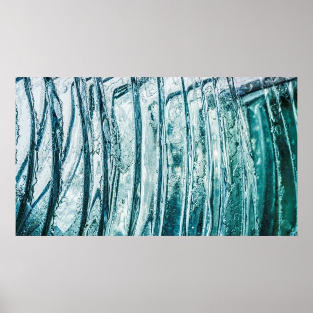 Póster helado de cristal de la ventana de vidrio (Frente)