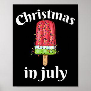 Póster Helado De Navidad En Julio Árbol De Navidad De Ver