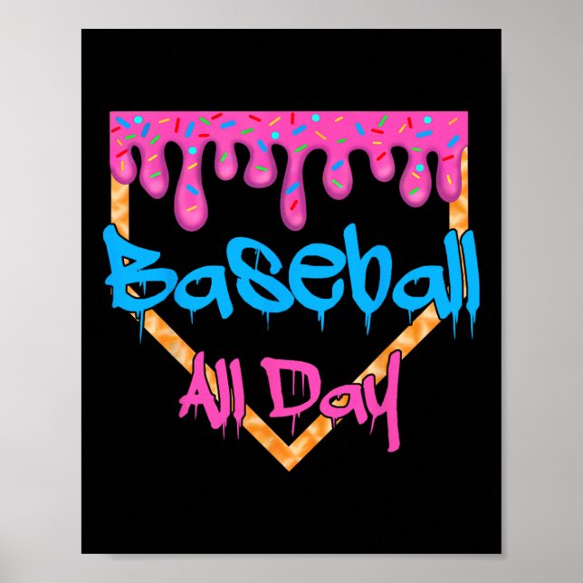 Póster Helado de placa de home Bysebyll All Day Drip  (Frente)