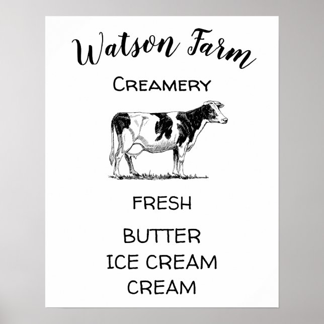 Póster Helado fresco ⎥ Poster personalizado (Frente)